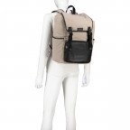 Rucksack Lux Nylon Flap Backpack Smooth Taupe, Farbe: taupe/khaki, Marke: Tommy Hilfiger, EAN: 8720645817253, Abmessungen in cm: 30x48x15.5, Bild 3 von 4