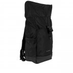 Rucksack BBRS77-F mit Rolltop Black, Farbe: schwarz, Marke: Blackbeat, EAN: 4066727001047, Abmessungen in cm: 25.5x40x15, Bild 4 von 6