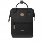 Rucksack Adventurer Medium mit zwei auswechselbaren Vortaschen, Farbe: schwarz, grau, blau/petrol, cognac, grün/oliv, rot/weinrot, flieder/lila, orange, beige, Marke: Cabaia, Abmessungen in cm: 27x41x16, Bild 3 von 10