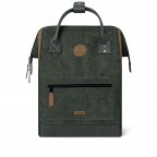 Rucksack Adventurer Medium mit zwei auswechselbaren Vortaschen, Farbe: schwarz, blau/petrol, braun, cognac, taupe/khaki, grün/oliv, flieder/lila, rosa/pink, orange, Marke: Cabaia, Abmessungen in cm: 27x41x16, Bild 2 von 10