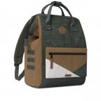 Rucksack Adventurer Medium mit zwei auswechselbaren Vortaschen, Farbe: schwarz, blau/petrol, braun, cognac, taupe/khaki, grün/oliv, flieder/lila, rosa/pink, orange, Marke: Cabaia, Abmessungen in cm: 27x41x16, Bild 4 von 10