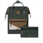 Rucksack Adventurer Medium mit zwei auswechselbaren Vortaschen, Farbe: schwarz, blau/petrol, braun, cognac, taupe/khaki, grün/oliv, flieder/lila, rosa/pink, orange, Marke: Cabaia, Abmessungen in cm: 27x41x16, Bild 1 von 10