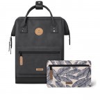 Rucksack Adventurer Medium mit zwei auswechselbaren Vortaschen, Farbe: anthrazit, blau/petrol, cognac, grün/oliv, beige, Marke: Cabaia, Abmessungen in cm: 27x41x16, Bild 1 von 10
