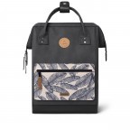 Rucksack Adventurer Medium mit zwei auswechselbaren Vortaschen, Farbe: anthrazit, blau/petrol, cognac, grün/oliv, beige, Marke: Cabaia, Abmessungen in cm: 27x41x16, Bild 2 von 10