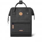 Rucksack Adventurer Medium mit zwei auswechselbaren Vortaschen, Farbe: anthrazit, blau/petrol, cognac, grün/oliv, beige, Marke: Cabaia, Abmessungen in cm: 27x41x16, Bild 3 von 10