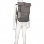 Rucksack Eco Series Allen Large erweiterbar, Farbe: schwarz, grau, blau/petrol, beige, Marke: Johnny Urban, Abmessungen in cm: 31x45x14, Bild 5 von 12