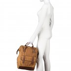 Rucksack Adventurer Medium mit zwei auswechselbaren Vortaschen, Farbe: schwarz, braun, cognac, Marke: Cabaia, Abmessungen in cm: 27x41x16, Bild 7 von 12