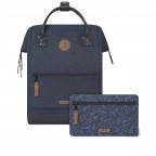 Rucksack Adventurer Medium mit zwei auswechselbaren Vortaschen, Farbe: blau/petrol, Marke: Cabaia, Abmessungen in cm: 27x41x16, Bild 1 von 12