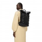 Rucksack Sibu Rolltop mit Laptopfach 13 Zoll, Farbe: schwarz, grau, Marke: Rains, Abmessungen in cm: 30x46x12, Bild 4 von 5