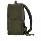 Rucksack X-BAG & X-Travel Underseat Backpack, Farbe: blau/petrol, grün/oliv, Marke: Brics, Abmessungen in cm: 26x39x19, Bild 4 von 9