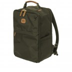 Rucksack X-BAG & X-Travel Underseat Backpack, Farbe: blau/petrol, grün/oliv, Marke: Brics, Abmessungen in cm: 26x39x19, Bild 3 von 9