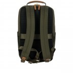 Rucksack X-BAG & X-Travel Underseat Backpack, Farbe: blau/petrol, grün/oliv, Marke: Brics, Abmessungen in cm: 26x39x19, Bild 5 von 9