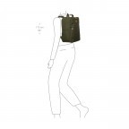 Rucksack X-BAG & X-Travel Underseat Backpack, Farbe: blau/petrol, grün/oliv, Marke: Brics, Abmessungen in cm: 26x39x19, Bild 6 von 9