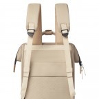 Rucksack Adventurer Medium mit zwei auswechselbaren Vortaschen, Farbe: blau/petrol, beige, Marke: Cabaia, Abmessungen in cm: 27x41x16, Bild 9 von 10