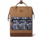 Rucksack Adventurer Large mit zwei auswechselbaren Vortaschen, Farbe: anthrazit, cognac, Marke: Cabaia, Abmessungen in cm: 29x46x17, Bild 2 von 10