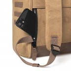 Rucksack Adventurer Large mit zwei auswechselbaren Vortaschen, Farbe: schwarz, braun, cognac, Marke: Cabaia, Abmessungen in cm: 29x49x17, Bild 9 von 9