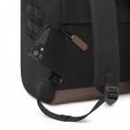 Rucksack Adventurer Large mit zwei auswechselbaren Vortaschen, Farbe: schwarz, braun, cognac, Marke: Cabaia, Abmessungen in cm: 29x49x17, Bild 10 von 10