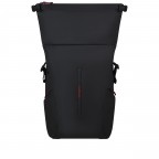 Rucksack Ecodiver Rolltop Backpack L erweiterbar, Farbe: schwarz, orange, Marke: Samsonite, Bild 8 von 16