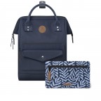 Rucksack Adventurer Medium, Farbe: blau/petrol, rot/weinrot, Marke: Cabaia, Abmessungen in cm: 27x41x16, Bild 1 von 10