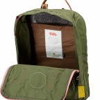 Rucksack Kånken Koncept Limited Edition, Farbe: grau, grün/oliv, rosa/pink, Marke: Fjällräven, Abmessungen in cm: 27.5x36x12, Bild 6 von 6
