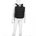 Rucksack Japan Re-Lite Sagami erweiterbar, Farbe: schwarz, blau/petrol, Marke: Aunts & Uncles, Abmessungen in cm: 31x40x11, Bild 4 von 7