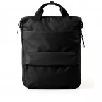 Rucksack Japan Re-Lite Sagami erweiterbar, Farbe: schwarz, blau/petrol, Marke: Aunts & Uncles, Abmessungen in cm: 31x40x11, Bild 1 von 7