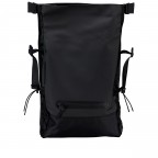 Rucksack Trail Mountaineer Rolltop mit Laptopfach 16 Zoll, Farbe: schwarz, blau/petrol, Marke: Rains, Abmessungen in cm: 32x56x13, Bild 8 von 9