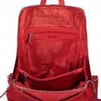 Rucksack Milano Rot, Farbe: rot/weinrot, Marke: Hausfelder Manufaktur, EAN: 4251672756207, Abmessungen in cm: 24x30.5x10, Bild 7 von 7