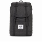 Rucksack Retreat Rubber Straps Volumen 18 Liter Black Crosshatch, Farbe: schwarz, Marke: Herschel, EAN: 0828432211906, Abmessungen in cm: 34x46x12, Bild 1 von 5