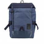 Rucksack Asama Bügelverschluss Navy, Farbe: blau/petrol, Marke: Harvest Label, EAN: 4260594131412, Abmessungen in cm: 30x43x8, Bild 1 von 7