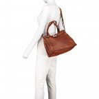 Handtasche Urania 1711-X0001 Leder Cognac, Farbe: cognac, Marke: Campomaggi, EAN: 8054302418454, Abmessungen in cm: 35x24x13, Bild 5 von 8