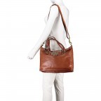 Handtasche Dafne Leder Cognac, Farbe: cognac, Marke: Campomaggi, EAN: 8054302418683, Abmessungen in cm: 36x27x11, Bild 6 von 7