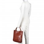 Handtasche Calipso Leder Cognac, Farbe: cognac, Marke: Campomaggi, EAN: 8054302444361, Abmessungen in cm: 33x31x5, Bild 4 von 12