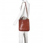 Handtasche Calipso Leder Cognac, Farbe: cognac, Marke: Campomaggi, EAN: 8054302444361, Abmessungen in cm: 33x31x5, Bild 6 von 12