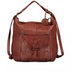 Beuteltasche / Rucksack Smooth-Plain Fabienne B3.9105 Charming Cognac, Farbe: cognac, Marke: Harbour 2nd, EAN: 4046478039353, Abmessungen in cm: 29x37x9, Bild 4 von 12