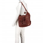 Beuteltasche / Rucksack Smooth-Plain Fabienne B3.9105 Charming Cognac, Farbe: cognac, Marke: Harbour 2nd, EAN: 4046478039353, Abmessungen in cm: 29x37x9, Bild 8 von 12