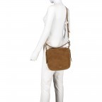 Beuteltasche Serena S Velours Bison Brown, Farbe: braun, Marke: AIGNER, EAN: 4055539267147, Abmessungen in cm: 25x24.5x9, Bild 5 von 8