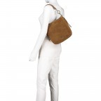Beuteltasche Serena S Velours Bison Brown, Farbe: braun, Marke: AIGNER, EAN: 4055539267147, Abmessungen in cm: 25x24.5x9, Bild 6 von 8