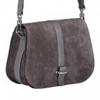 Umhängetasche Suede Dark Grey, Farbe: grau, Marke: Abro, EAN: 4061724096256, Abmessungen in cm: 24x13x9, Bild 2 von 6