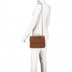 Umhängetasche Suede Honey, Farbe: cognac, Marke: Abro, EAN: 4061724099622, Abmessungen in cm: 23x19x10, Bild 4 von 7
