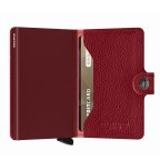 Geldbörse Miniwallet Veg Tanned Rosso, Farbe: rot/weinrot, Marke: Secrid, EAN: 8718215286837, Abmessungen in cm: 6.8x10.2x2.1, Bild 4 von 5