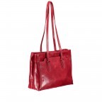 Shopper Toscana Rot, Farbe: rot/weinrot, Marke: Hausfelder Manufaktur, EAN: 4065646000315, Abmessungen in cm: 35x26x12, Bild 2 von 5