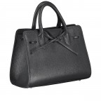 Handtasche Dollaro Schwarz, Farbe: schwarz, Marke: Hausfelder Manufaktur, EAN: 4065646003521, Abmessungen in cm: 28.5x21x12, Bild 2 von 7