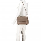 Handtasche Dollaro Weiß, Farbe: weiß, Marke: Hausfelder Manufaktur, Abmessungen in cm: 29x22x12, Bild 7 von 8