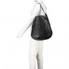 Beuteltasche Dollaro Schwarz, Farbe: schwarz, Marke: Hausfelder Manufaktur, Abmessungen in cm: 36x37.5x9, Bild 3 von 5