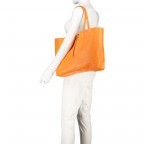 Shopper Dollaro Orange, Farbe: orange, Marke: Hausfelder Manufaktur, EAN: 4065646003767, Abmessungen in cm: 38x31.5x12, Bild 4 von 7