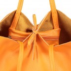 Shopper Dollaro Orange, Farbe: orange, Marke: Hausfelder Manufaktur, EAN: 4065646003767, Abmessungen in cm: 38x31.5x12, Bild 7 von 7