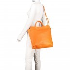 Handtasche Dollaro Orange, Farbe: orange, Marke: Hausfelder Manufaktur, EAN: 4065646003699, Abmessungen in cm: 33x37x10, Bild 4 von 7