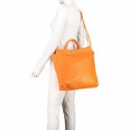 Handtasche Dollaro Orange, Farbe: orange, Marke: Hausfelder Manufaktur, EAN: 4065646003699, Abmessungen in cm: 33x37x10, Bild 4 von 7