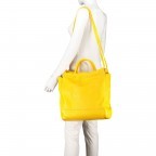 Handtasche Dollaro Gelb, Farbe: gelb, Marke: Hausfelder Manufaktur, EAN: 4065646003675, Abmessungen in cm: 33x37x10, Bild 4 von 7